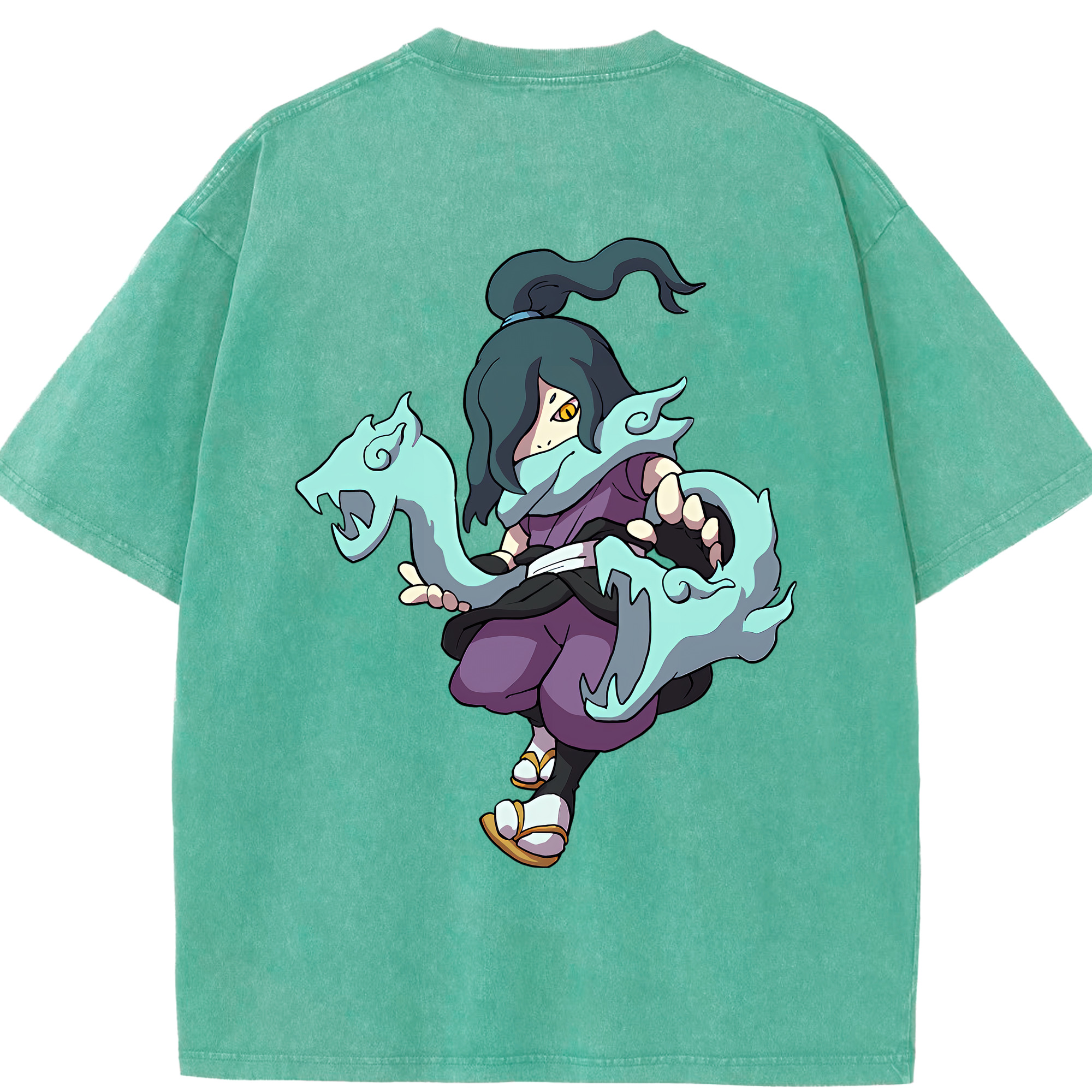 （画像用） 妖怪ウォッチ Yo-kai Watch 綿100% ヴィンテージ風 半袖Tシャツ（背面プリント）